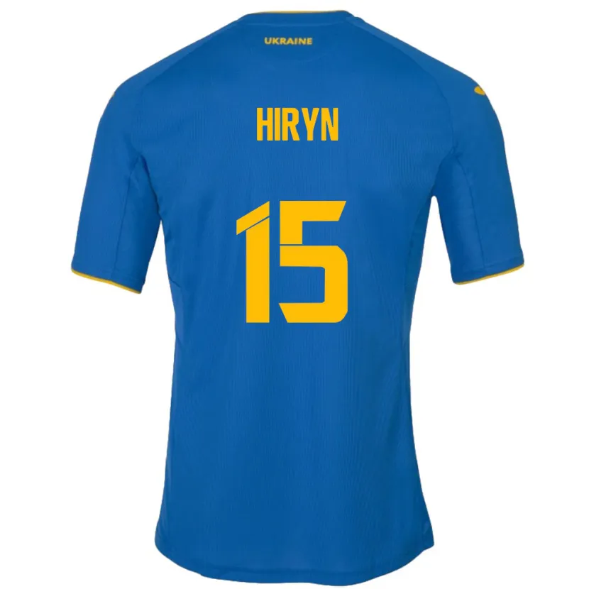 Danxen Dzieci Ukraina Viktoriya Hiryn #15 Niebieski Wyjazdowa Koszulka 24-26 Koszulki Klubowe
