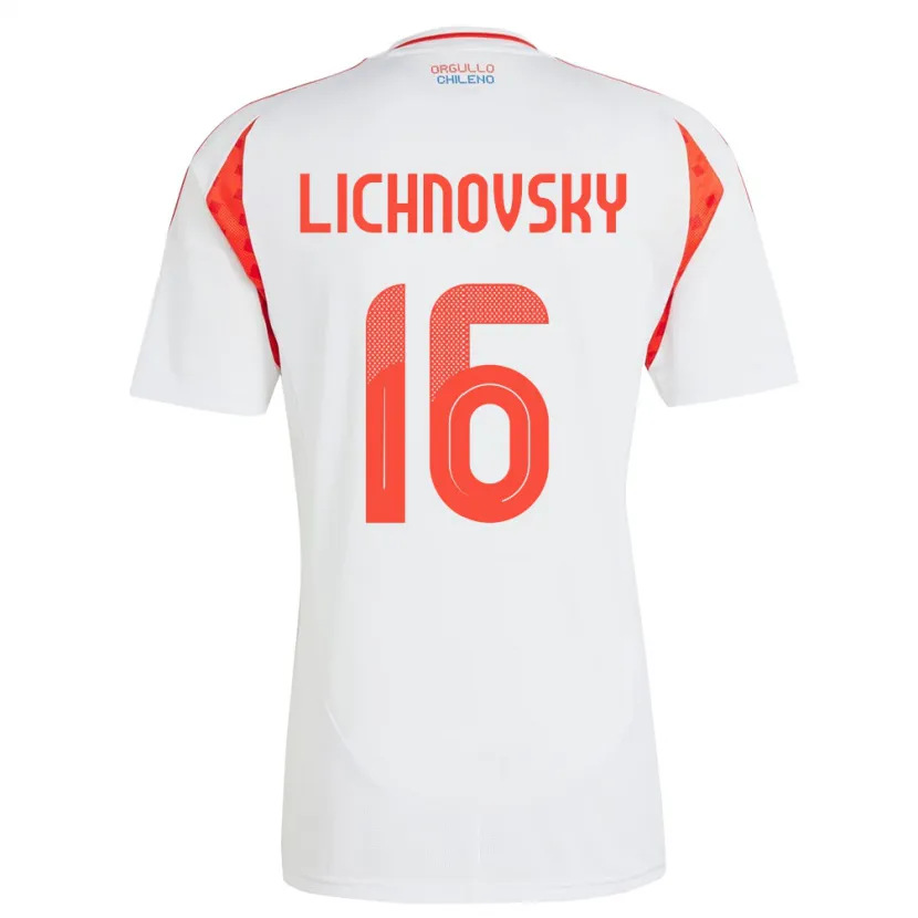 Danxen Dzieci Chile Igor Lichnovsky #16 Biały Wyjazdowa Koszulka 24-26 Koszulki Klubowe