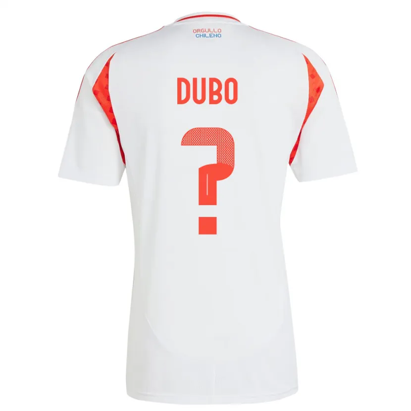 Danxen Dzieci Chile Alexander Dubó #0 Biały Wyjazdowa Koszulka 24-26 Koszulki Klubowe