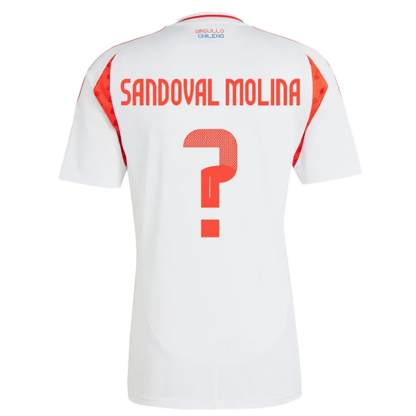 Danxen Dzieci Chile Mario Sandoval Molina #0 Biały Wyjazdowa Koszulka 24-26 Koszulki Klubowe