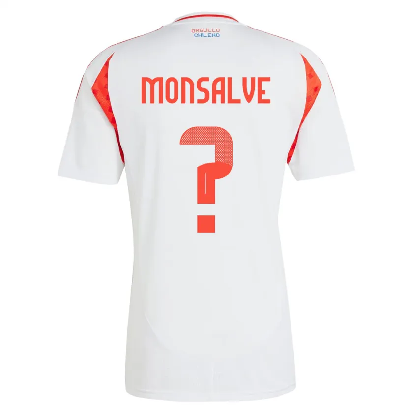 Danxen Dzieci Chile Gaspar Monsalve #0 Biały Wyjazdowa Koszulka 24-26 Koszulki Klubowe