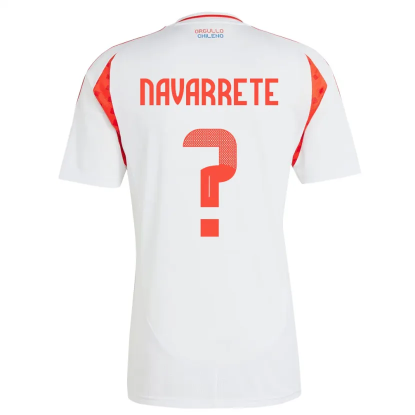 Danxen Dzieci Chile Sebastián Navarrete #0 Biały Wyjazdowa Koszulka 24-26 Koszulki Klubowe