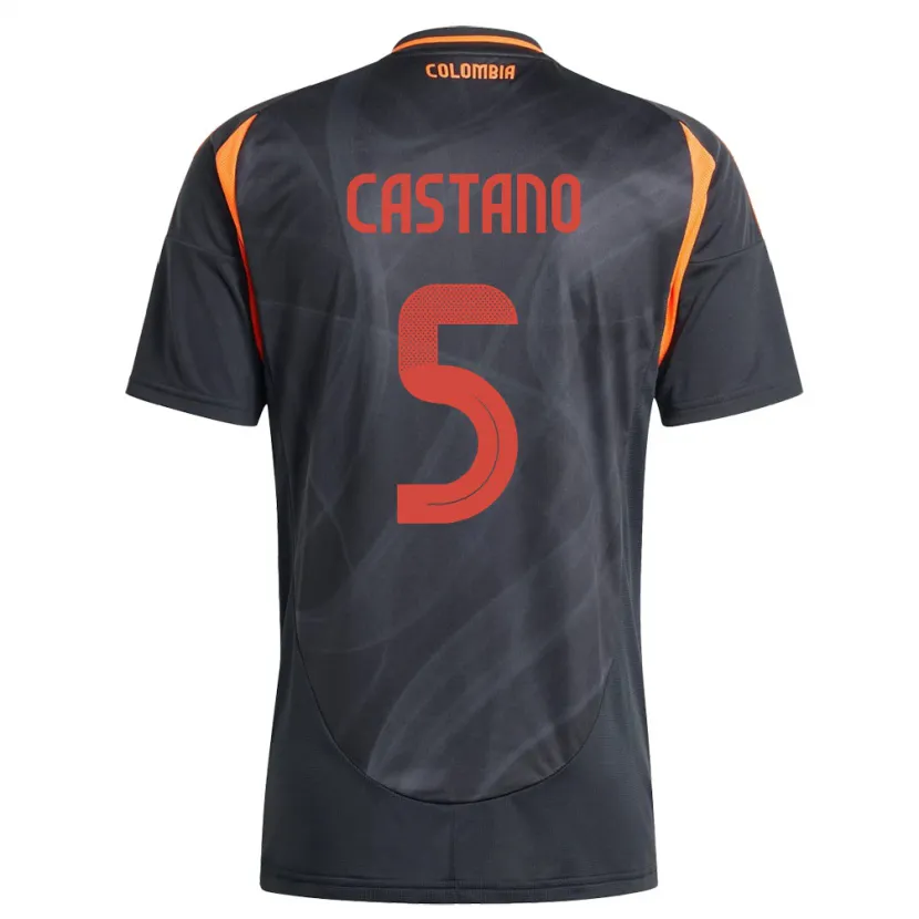 Danxen Dzieci Kolumbia Kevin Castaño #5 Czarny Wyjazdowa Koszulka 24-26 Koszulki Klubowe