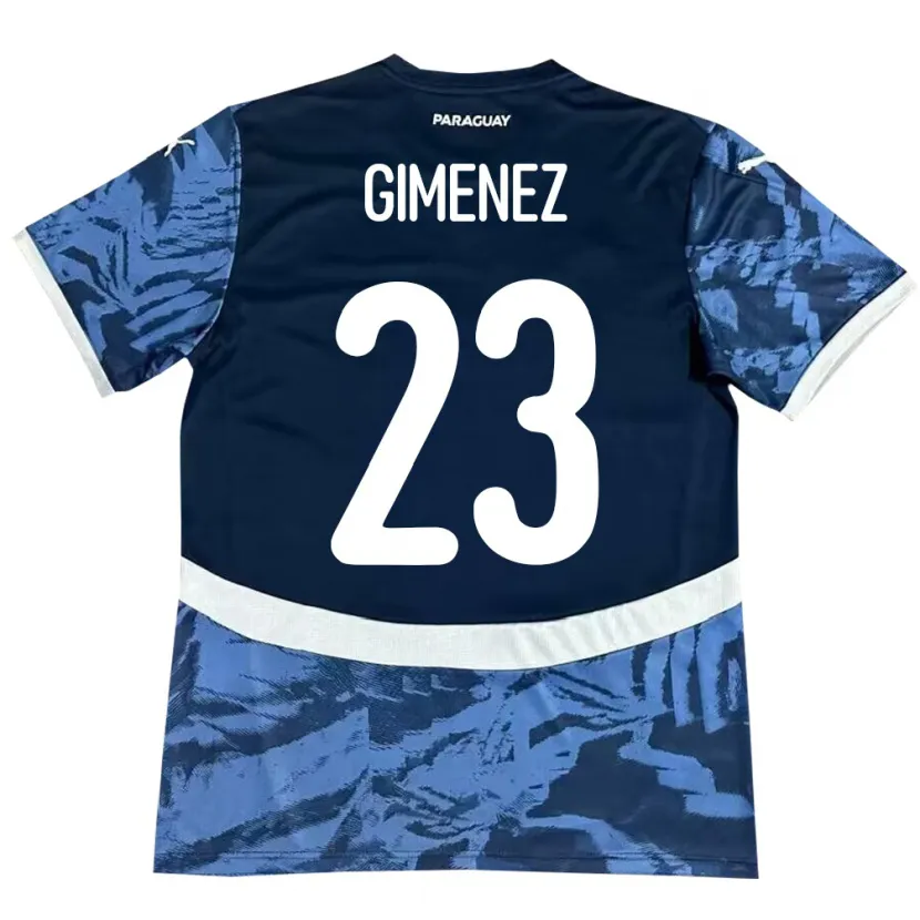 Danxen Dzieci Paragwaj Miguel Giménez #23 Niebieski Wyjazdowa Koszulka 24-26 Koszulki Klubowe