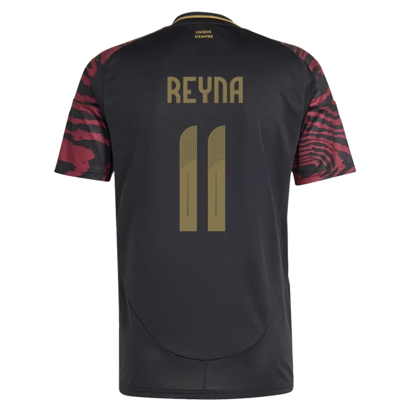 Danxen Dzieci Peru Bryan Reyna #11 Czarny Wyjazdowa Koszulka 24-26 Koszulki Klubowe