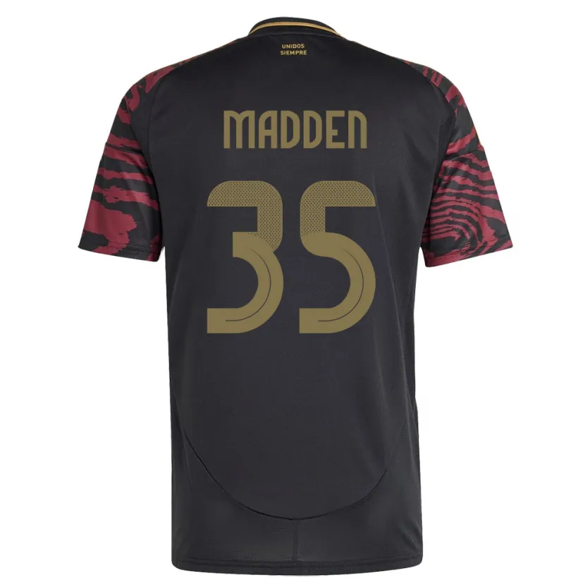 Danxen Dzieci Peru Savannah Madden #35 Czarny Wyjazdowa Koszulka 24-26 Koszulki Klubowe