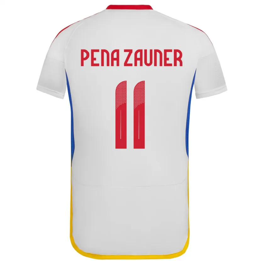 Danxen Dzieci Wenezuela Enrique Peña Zauner #11 Biały Wyjazdowa Koszulka 24-26 Koszulki Klubowe