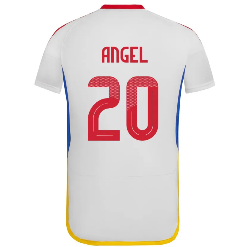 Danxen Dzieci Wenezuela Wilker Ángel #20 Biały Wyjazdowa Koszulka 24-26 Koszulki Klubowe