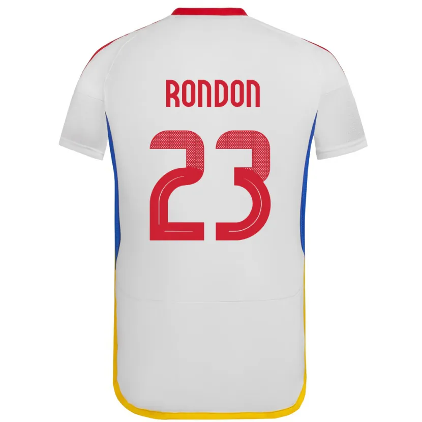 Danxen Dzieci Wenezuela Salomón Rondón #23 Biały Wyjazdowa Koszulka 24-26 Koszulki Klubowe
