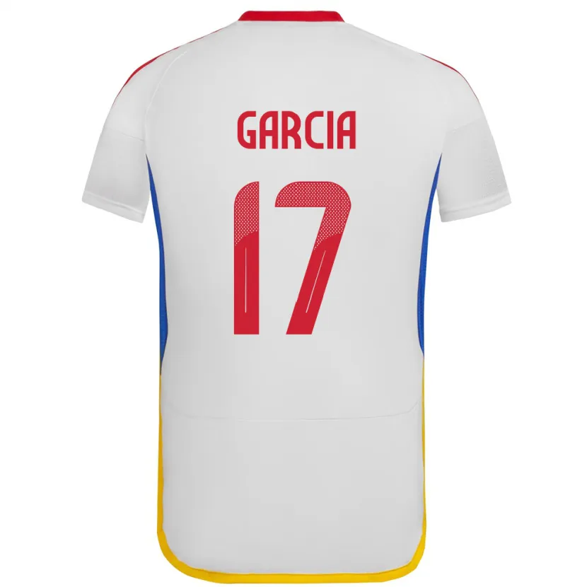 Danxen Dzieci Wenezuela Gabriela García #17 Biały Wyjazdowa Koszulka 24-26 Koszulki Klubowe