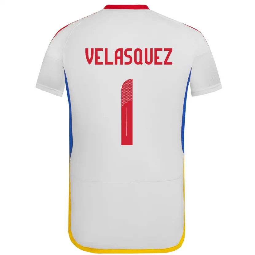 Danxen Dzieci Wenezuela Yessica Velásquez #1 Biały Wyjazdowa Koszulka 24-26 Koszulki Klubowe