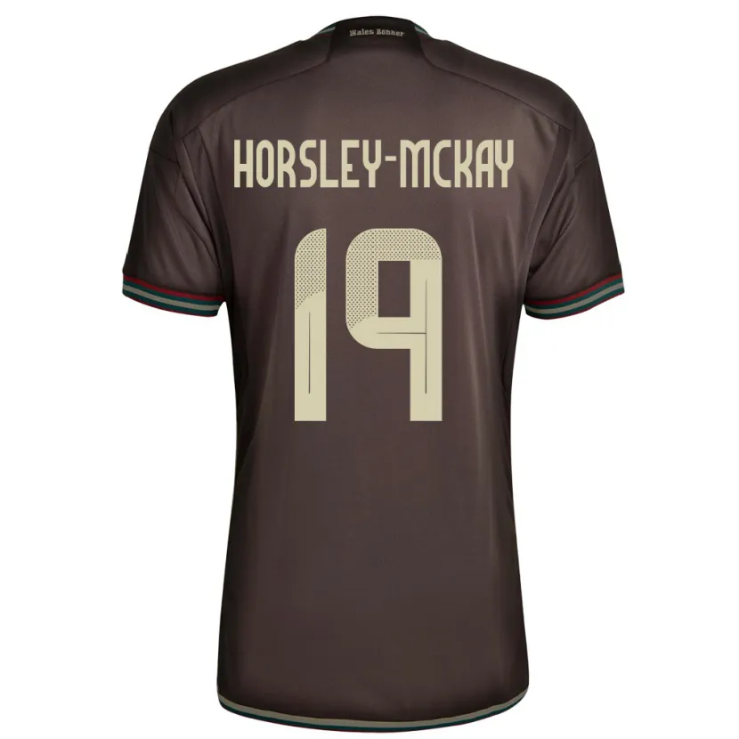Danxen Dzieci Jamajka Kyron Horsley-Mckay #19 Nocny Brąz Wyjazdowa Koszulka 24-26 Koszulki Klubowe