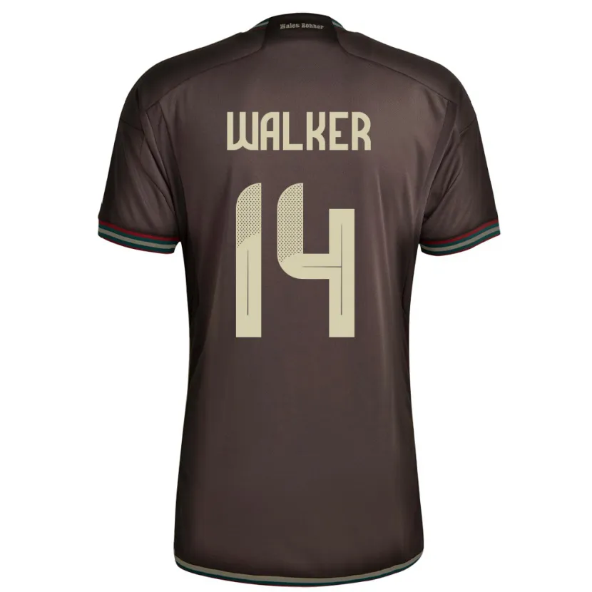 Danxen Dzieci Jamajka Ricshya Walker #14 Nocny Brąz Wyjazdowa Koszulka 24-26 Koszulki Klubowe