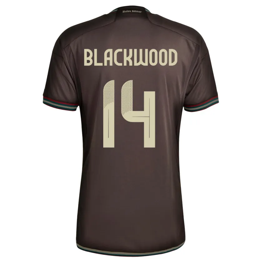 Danxen Dzieci Jamajka Deneisha Blackwood #14 Nocny Brąz Wyjazdowa Koszulka 24-26 Koszulki Klubowe