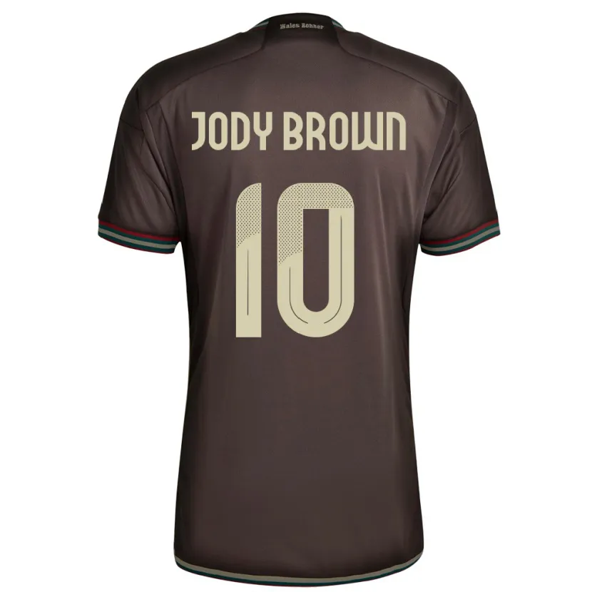 Danxen Dzieci Jamajka Jody Brown #10 Nocny Brąz Wyjazdowa Koszulka 24-26 Koszulki Klubowe