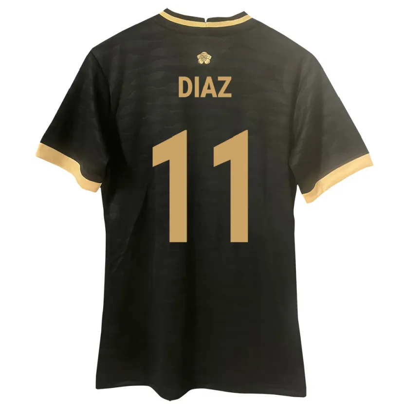 Danxen Dzieci Panama Ismael Díaz #11 Czarny Wyjazdowa Koszulka 24-26 Koszulki Klubowe