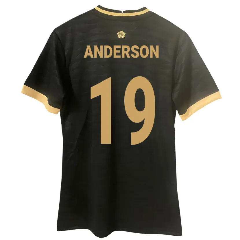 Danxen Dzieci Panama Iván Anderson #19 Czarny Wyjazdowa Koszulka 24-26 Koszulki Klubowe