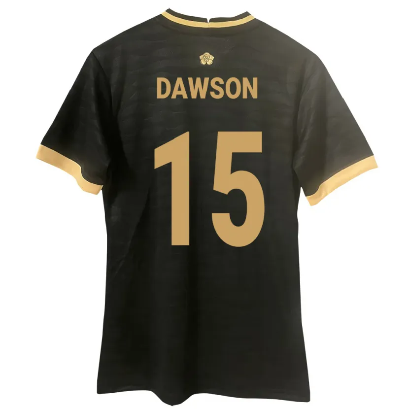 Danxen Dzieci Panama Didier Dawson #15 Czarny Wyjazdowa Koszulka 24-26 Koszulki Klubowe
