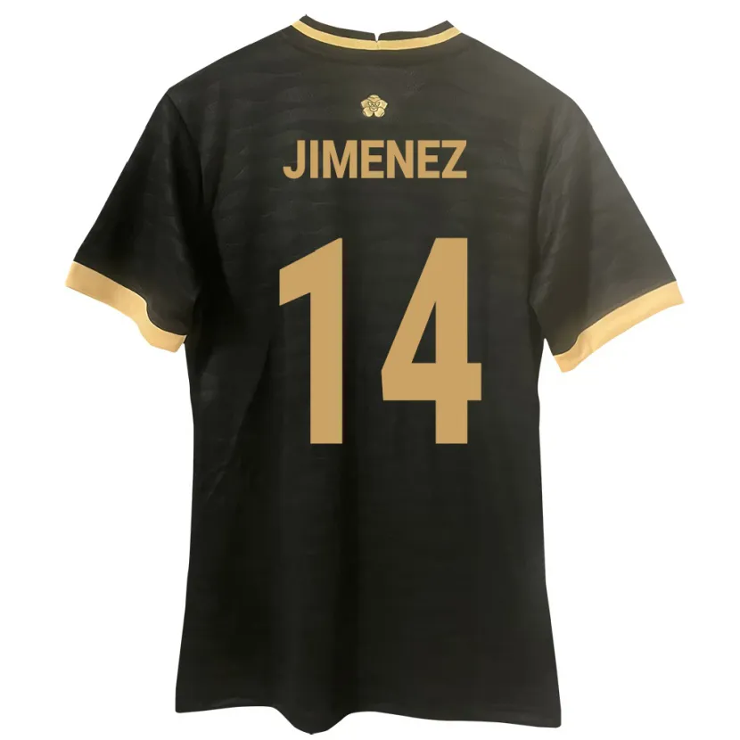 Danxen Dzieci Panama Juan Jiménez #14 Czarny Wyjazdowa Koszulka 24-26 Koszulki Klubowe