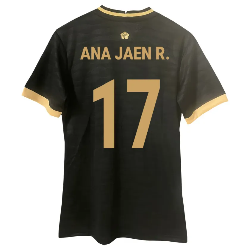 Danxen Dzieci Panama Ana Jaén Rodríguez #17 Czarny Wyjazdowa Koszulka 24-26 Koszulki Klubowe