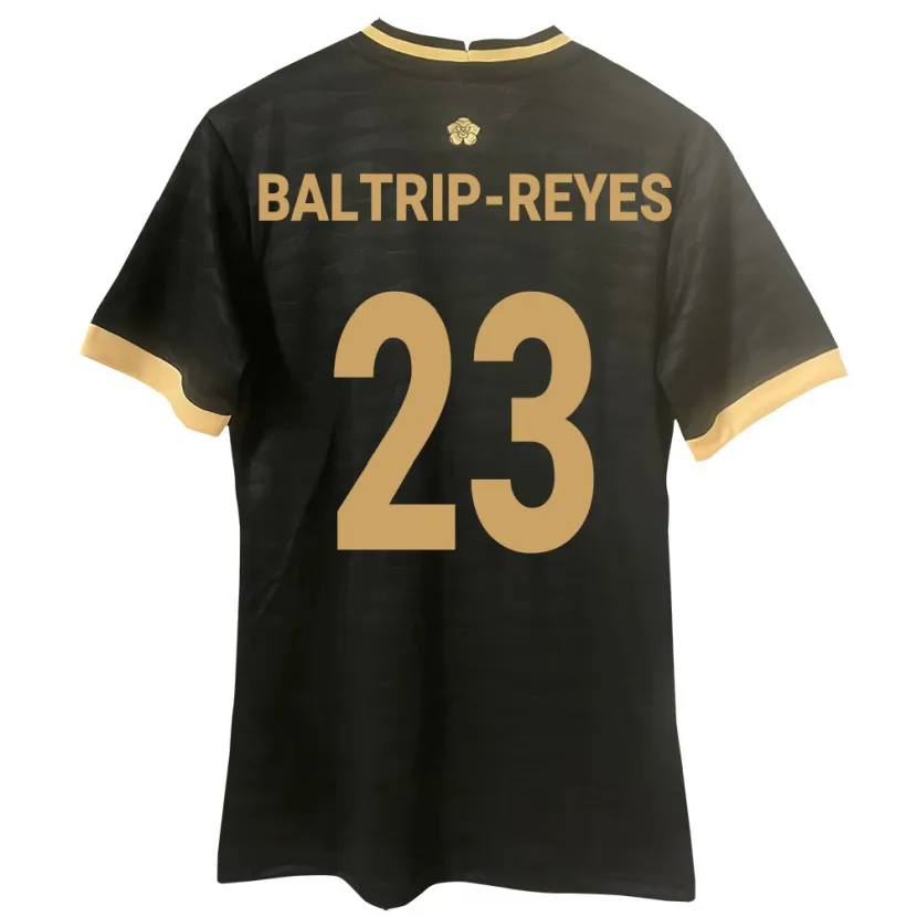 Danxen Dzieci Panama Carina Baltrip-Reyes #23 Czarny Wyjazdowa Koszulka 24-26 Koszulki Klubowe