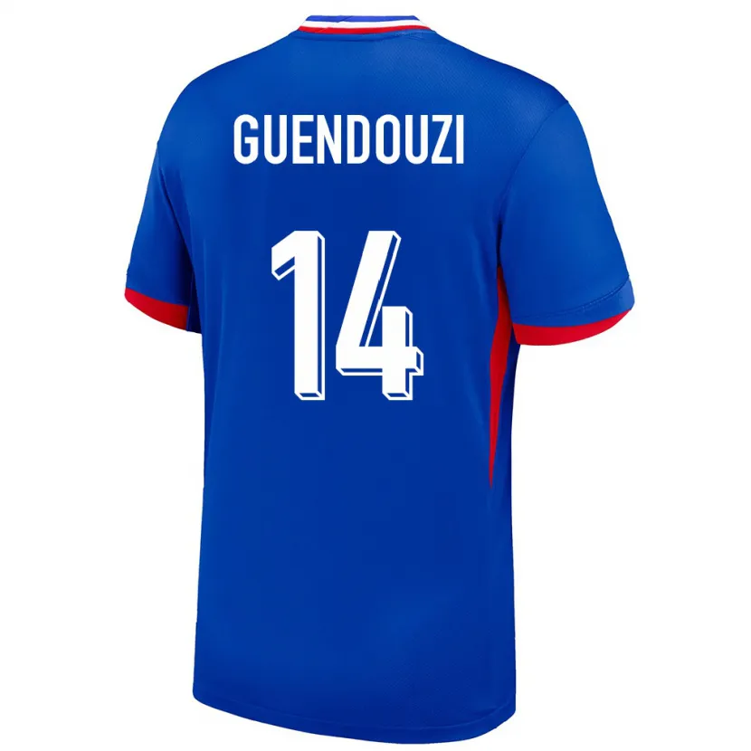 Danxen Męski Francja Matteo Guendouzi #14 Niebieski Domowa Koszulka 24-26 Koszulki Klubowe