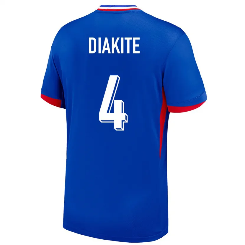 Danxen Męski Francja Bafode Diakite #4 Niebieski Domowa Koszulka 24-26 Koszulki Klubowe