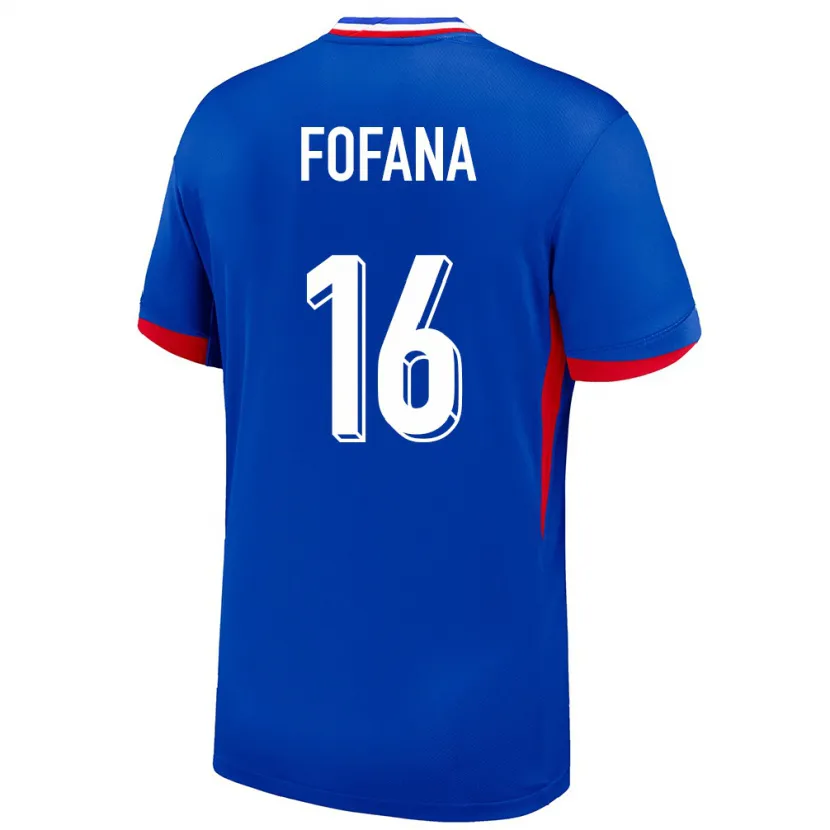 Danxen Męski Francja Yahia Fofana #16 Niebieski Domowa Koszulka 24-26 Koszulki Klubowe