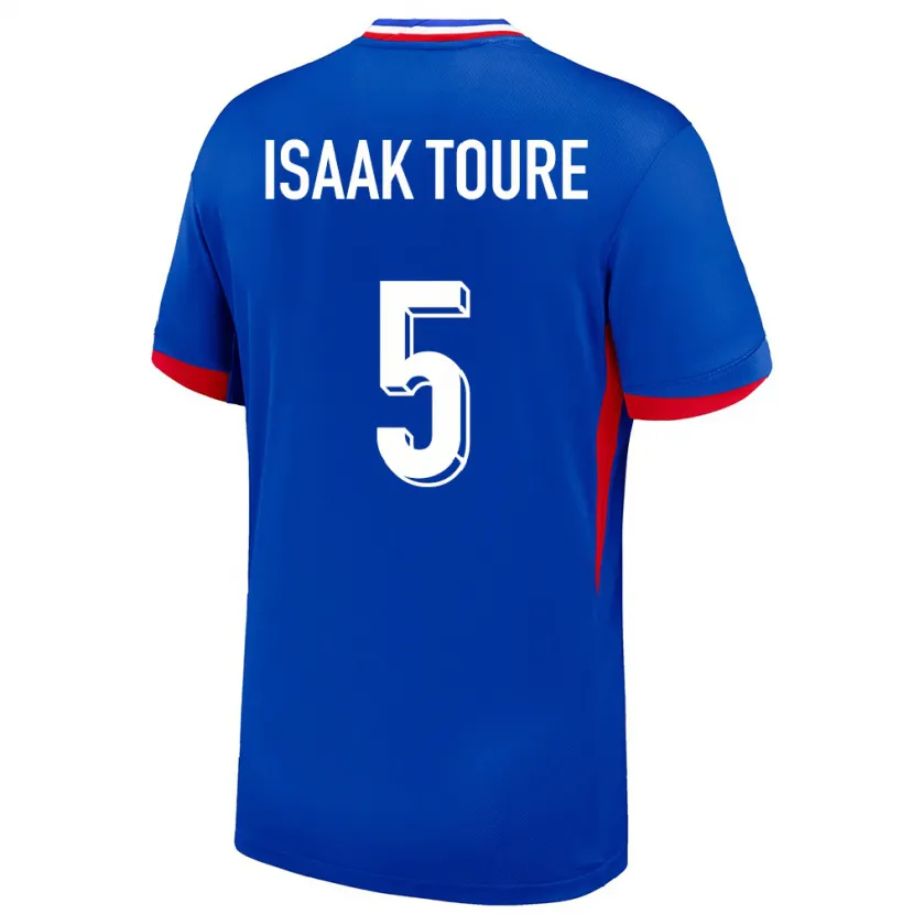 Danxen Męski Francja Souleymane Isaak Toure #5 Niebieski Domowa Koszulka 24-26 Koszulki Klubowe