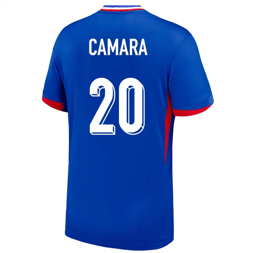 Danxen Męski Francja Ousmane Camara #20 Niebieski Domowa Koszulka 24-26 Koszulki Klubowe