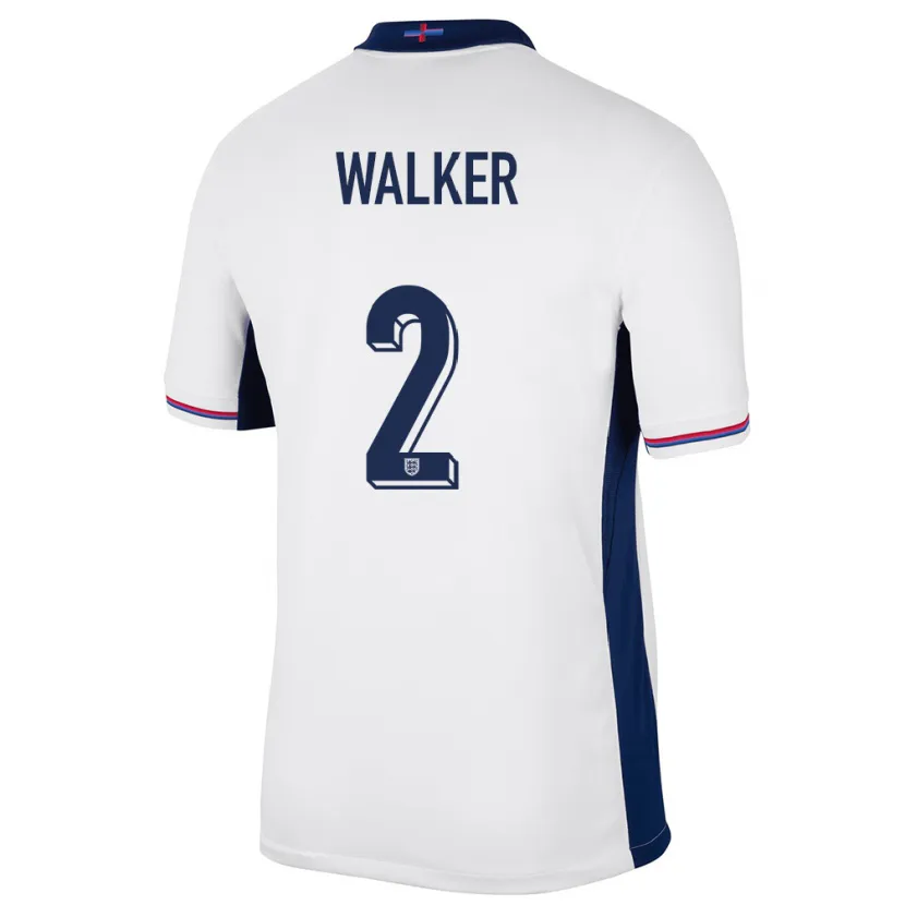 Danxen Męski Anglia Kyle Walker #2 Biały Domowa Koszulka 24-26 Koszulki Klubowe