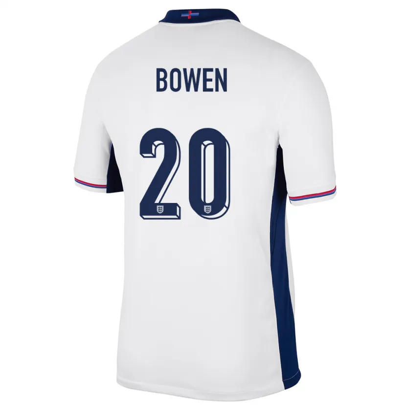 Danxen Męski Anglia Jarrod Bowen #20 Biały Domowa Koszulka 24-26 Koszulki Klubowe