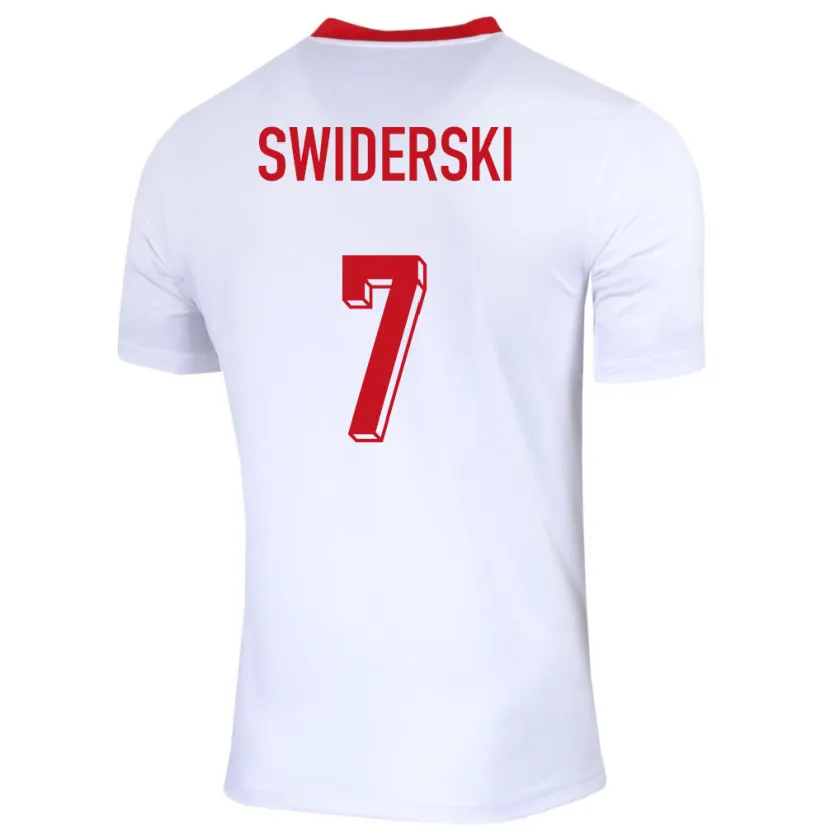 Danxen Męski Polska Karol Swiderski #7 Biały Domowa Koszulka 24-26 Koszulki Klubowe