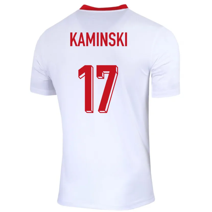 Danxen Męski Polska Jakub Kaminski #17 Biały Domowa Koszulka 24-26 Koszulki Klubowe