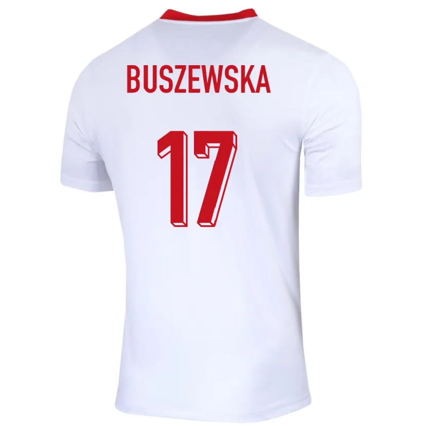Danxen Męski Polska Zofia Buszewska #17 Biały Domowa Koszulka 24-26 Koszulki Klubowe