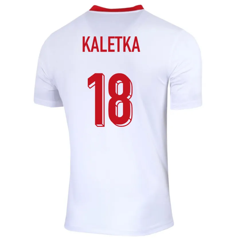 Danxen Męski Polska Nikol Kaletka #18 Biały Domowa Koszulka 24-26 Koszulki Klubowe