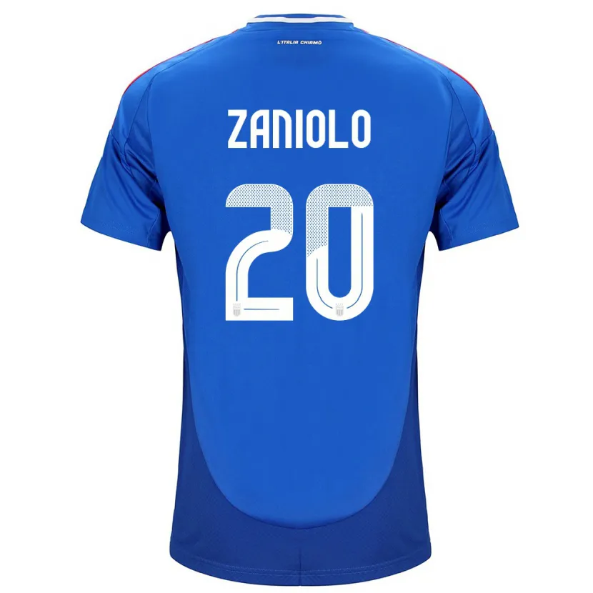Danxen Męski Włochy Nicolò Zaniolo #20 Niebieski Domowa Koszulka 24-26 Koszulki Klubowe