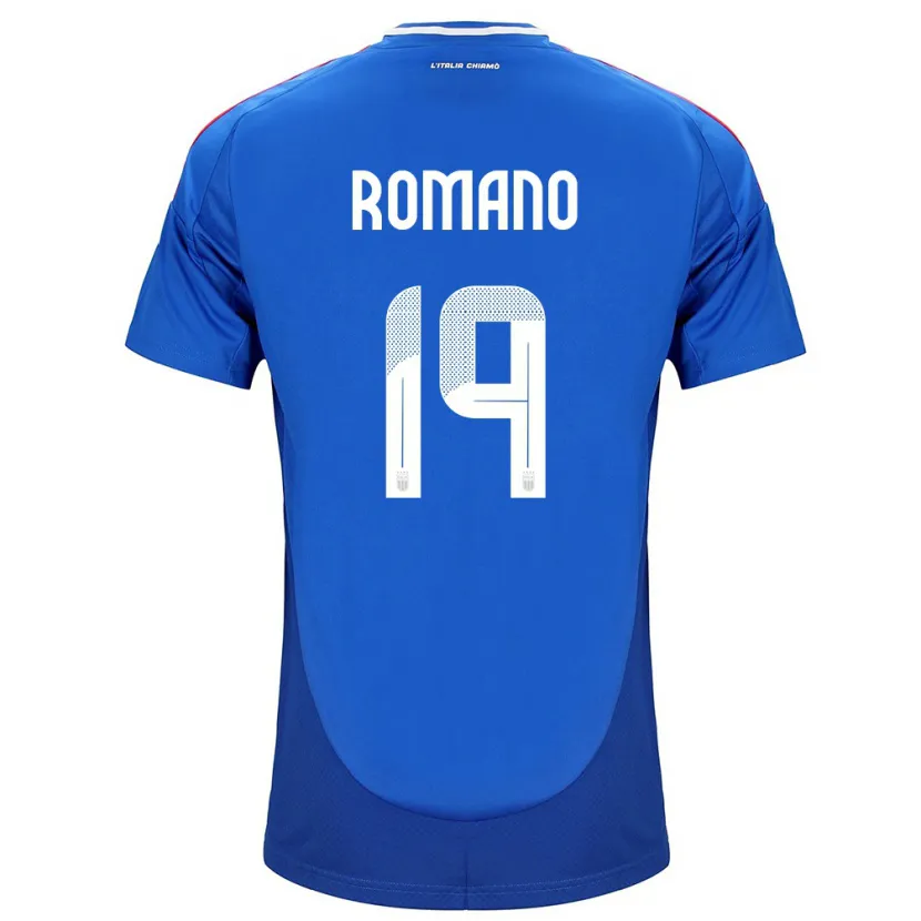 Danxen Męski Włochy Marco Romano #19 Niebieski Domowa Koszulka 24-26 Koszulki Klubowe