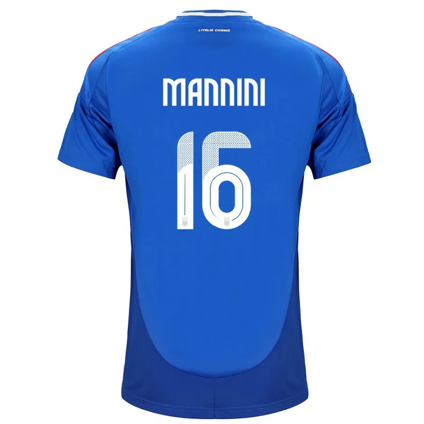 Danxen Męski Włochy Mattia Mannini #16 Niebieski Domowa Koszulka 24-26 Koszulki Klubowe