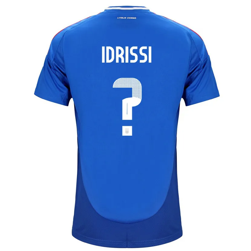 Danxen Męski Włochy Riyad Idrissi #0 Niebieski Domowa Koszulka 24-26 Koszulki Klubowe