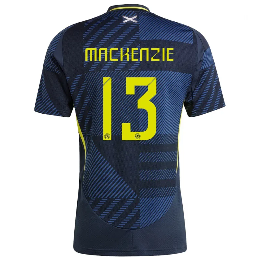 Danxen Męski Szkocja Zander Mackenzie #13 Ciemny Niebieski Domowa Koszulka 24-26 Koszulki Klubowe