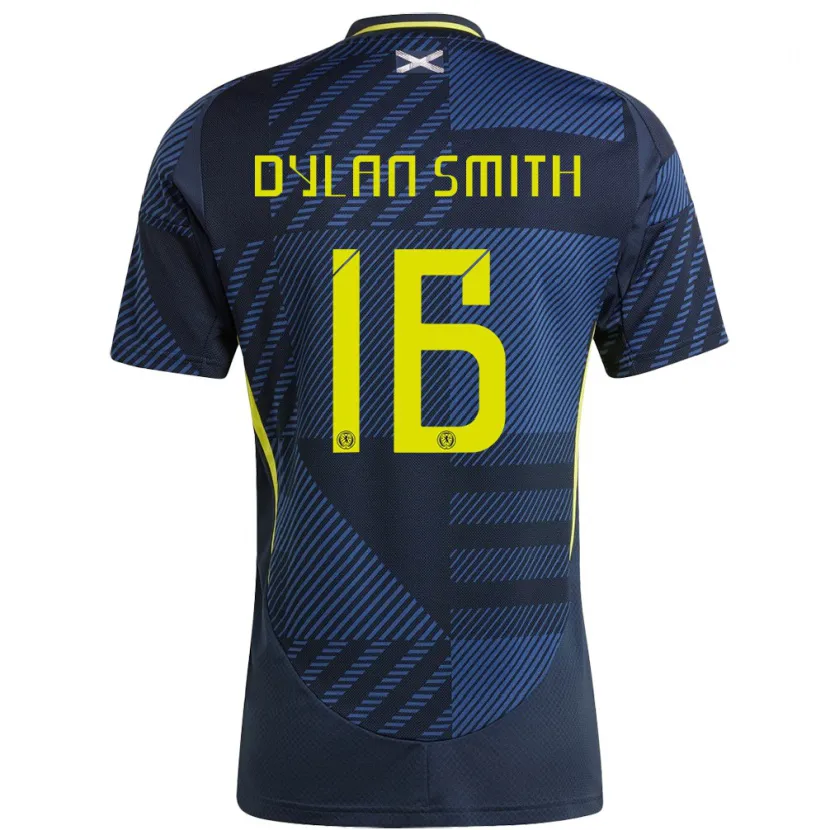 Danxen Męski Szkocja Dylan Smith #16 Ciemny Niebieski Domowa Koszulka 24-26 Koszulki Klubowe
