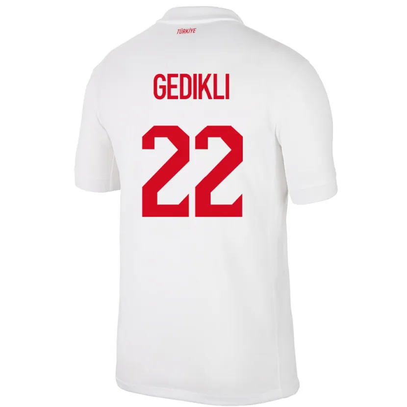Danxen Męski Turcja Berkant Gedikli #22 Biały Domowa Koszulka 24-26 Koszulki Klubowe