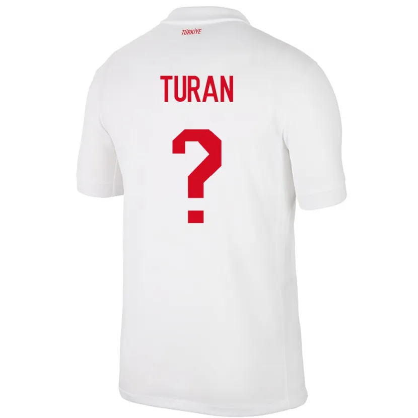 Danxen Męski Turcja Hasan Turan #0 Biały Domowa Koszulka 24-26 Koszulki Klubowe