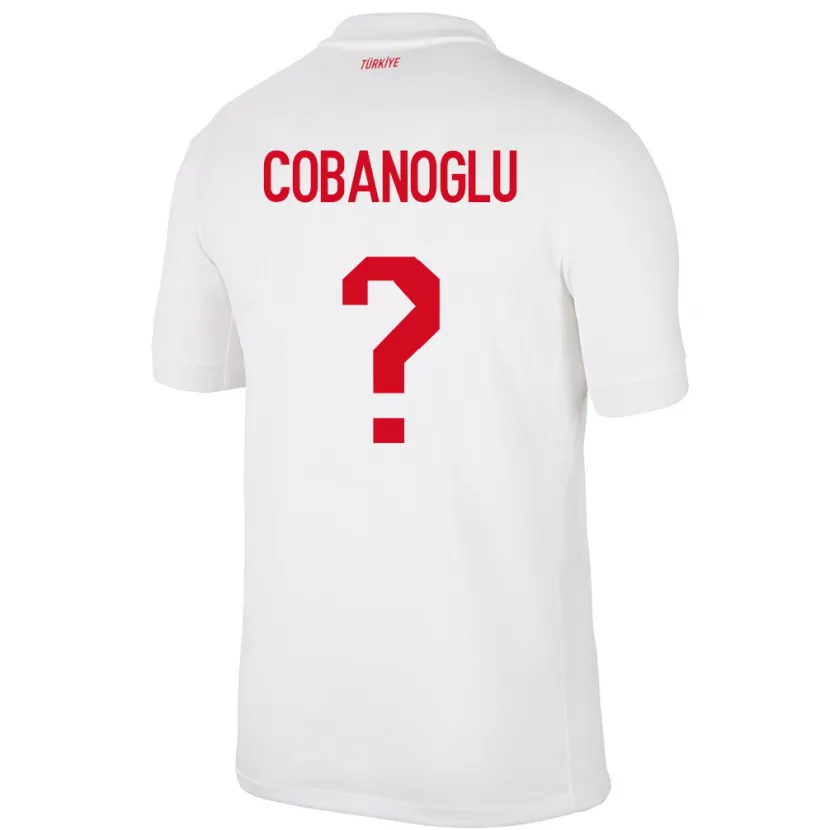 Danxen Męski Turcja Ahmet Çobanoğlu #0 Biały Domowa Koszulka 24-26 Koszulki Klubowe
