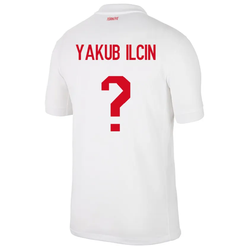 Danxen Męski Turcja Hasan Yakub İlçin #0 Biały Domowa Koszulka 24-26 Koszulki Klubowe