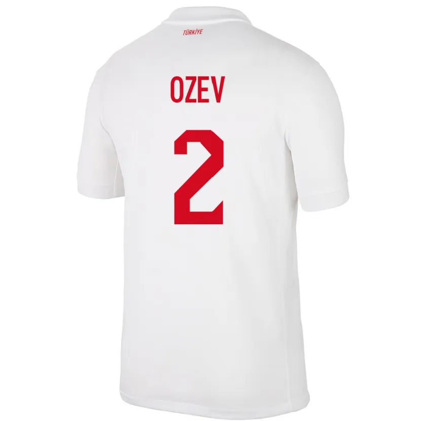 Danxen Męski Turcja Ümran Özev #2 Biały Domowa Koszulka 24-26 Koszulki Klubowe
