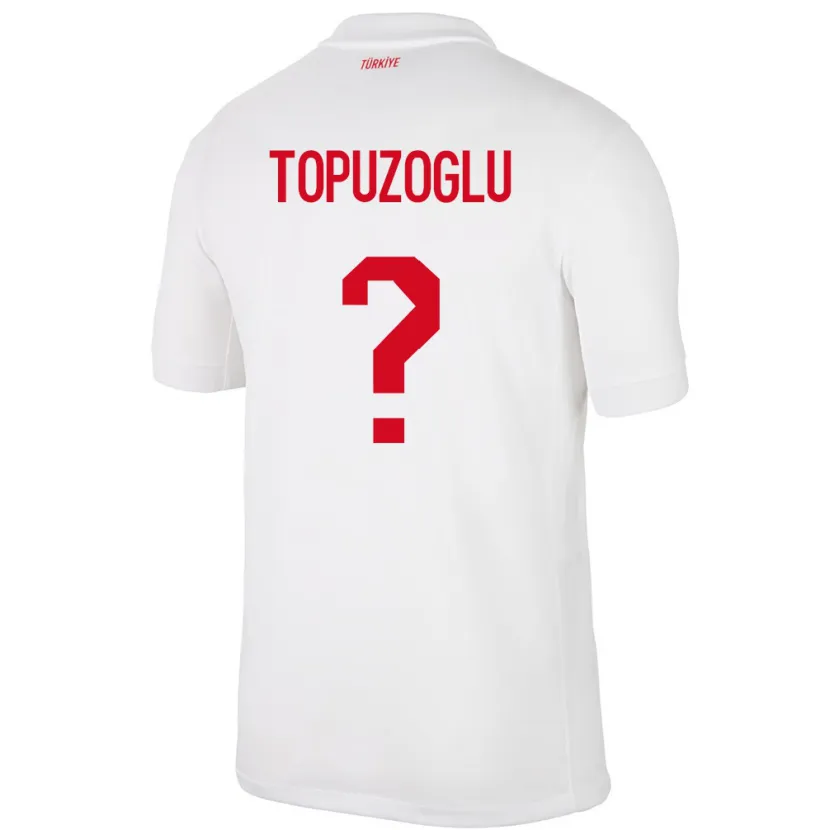 Danxen Męski Turcja Berna Topuzoğlu #0 Biały Domowa Koszulka 24-26 Koszulki Klubowe