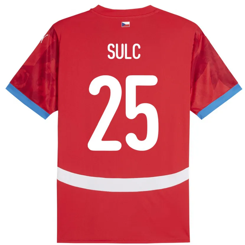 Danxen Męski Czechy Pavel Sulc #25 Czerwony Domowa Koszulka 24-26 Koszulki Klubowe