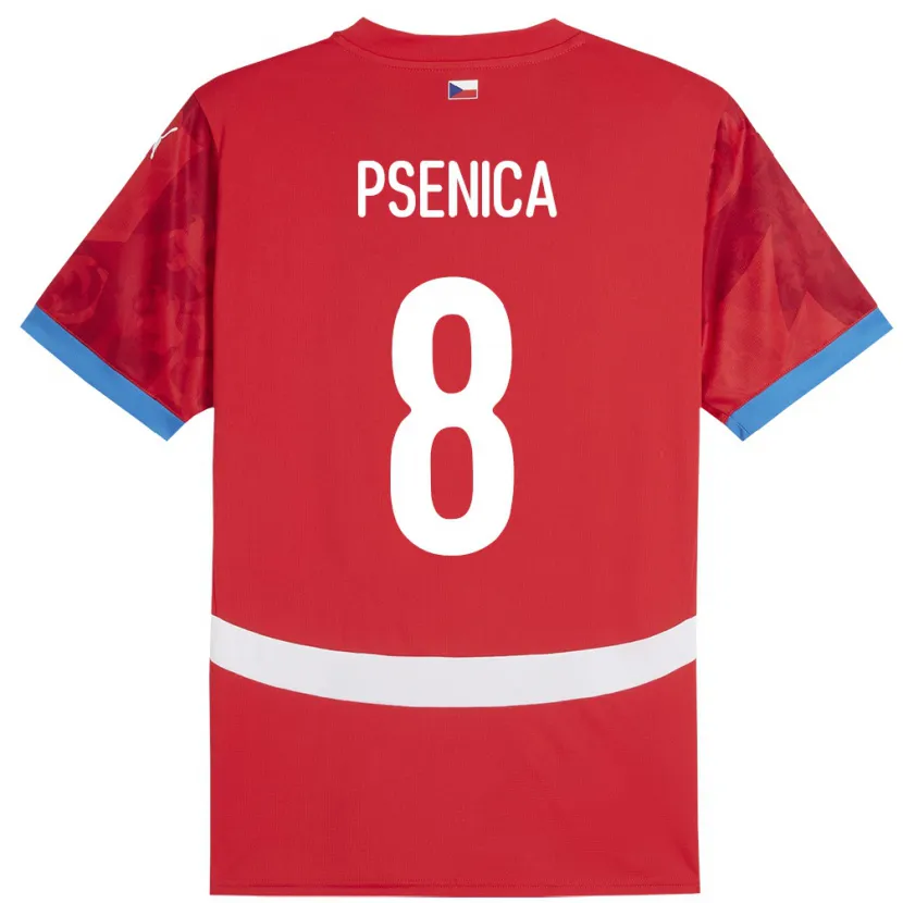 Danxen Męski Czechy Jiri Psenica #8 Czerwony Domowa Koszulka 24-26 Koszulki Klubowe